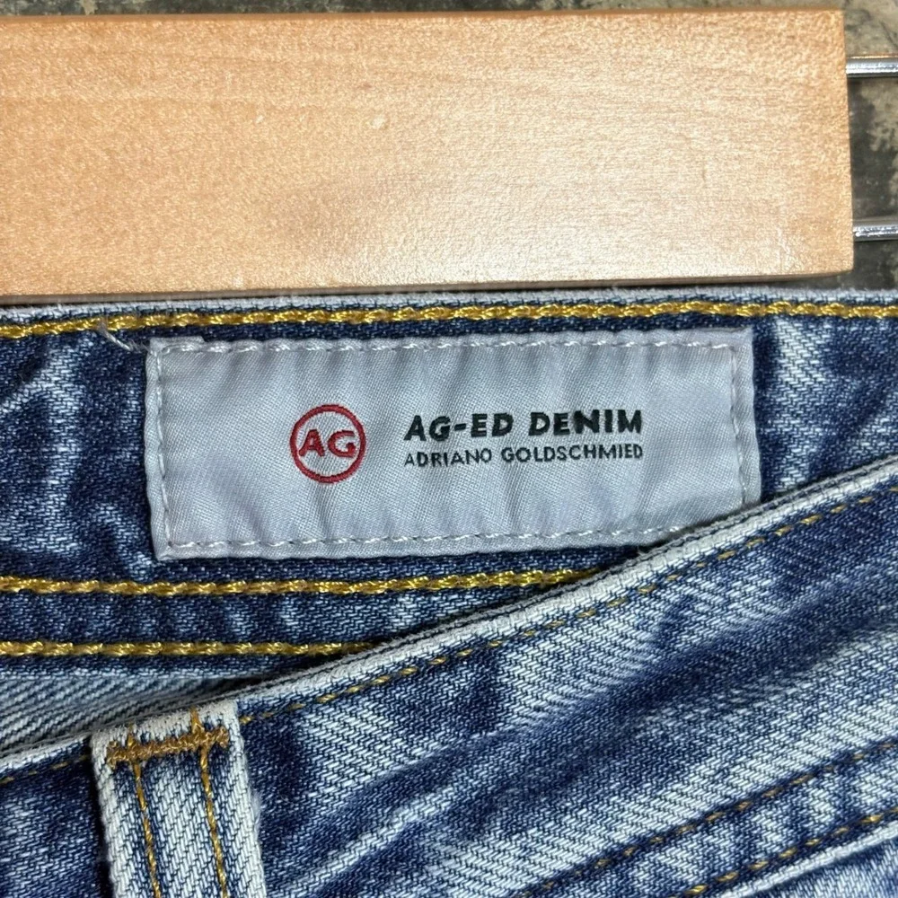 AG Adriano Goldschmied The Nomad Modern Slim Distressed Jeans Light Wash 28 Mens